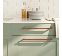 Mangloder Lot de 20 poignées de meuble en acier inoxydable pour armoires, tiroirs, commodes, meubles de cuisine, salle de bain, meubles muraux - Design durable - Bronze - 320 mm