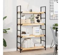 Mangloder Lot de 4 étagères flottantes en bois d'acacia massif - 80 x 30 x 4 cm - Non traitées - À suspendre - Peu encombrant - Pour salon, cuisine, salle de bain, bureau - Avec grain de bois naturel