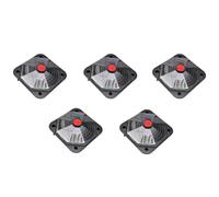Mangloder Lot de 5 chauffages solaires de piscine 735 W, panneau solaire pour piscine et piscine, 71,5 x 71,5 cm, avec raccord bypass pour jardin, extérieur, jacuzzi, spa, piscine hors sol