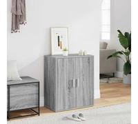 Mangloder Meuble à Chaussures Sonoma Gris 60x35x70 cm en Bois d'ingénierie avec étagères Compartiments modulables pour Rangement organisé dans entrée, Chambre ou Couloir