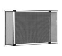 Mangloder Moustiquaire télescopique pour fenêtre, blanc, avec cadre en aluminium et filet en fibre de verre, découpable de 100 à 193 x 75 cm, convient aux fenêtres de volet roulant