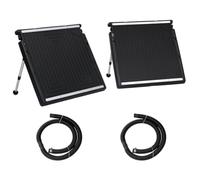 Mangloder Panneau de Chauffage Solaire pour Piscine et Spa 150x75 cm kit extérieur avec tuyaux réglables pour réchauffeur Thermique et régulation de température