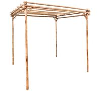 Mangloder Pergola Bambou 170x170x220 cm Robuste résistante aux intempéries pour Jardin terrasse Patio Support Plante grimpante Rosier Vigne Lierre Structure décor végétal