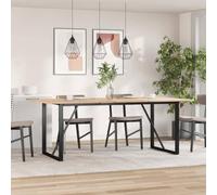 Mangloder Pieds de Table à Cadre en O en Acier Enduit de Poudre Noir 180x80x73 cm Support Robuste pour Meubles Support tréteau rénovation Bricolage Bureau Cuisine Salle à Manger