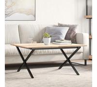 Mangloder Pieds de Table Basse en Acier Cadre en X 80x70x43 cm Support Robuste pour Meuble Support tréteau Support de Table Support de Bureau et rénovation