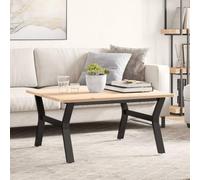 Mangloder Pieds de Table Basse en Acier en Y 80x70x43 cm Support Robuste pour Meuble Support tréteau Fixe pour Salon Bureau Cuisine rénovation