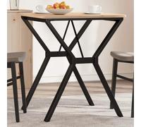 Mangloder Pieds de Table en Acier Noir Cadre en Y 60x60x73 cm Support Robuste pour Meuble Support tréteau Support de Table pour rénovation Bricolage Bureau Cuisine Salon Salle à Manger Atelier