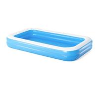 Mangloder Piscine Gonflable rectangulaire en PVC Bleu 305 x 183 x 46 cm pour Jardin extérieur baignade familiale Facile à Installer