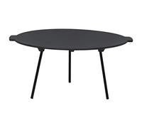Mangloder Plaque de cuisson Ø 44 cm en fonte noire pour feu de camp et barbecue sphérique, bombé avec trois pieds, idéale pour rôtir la plancha, pique-nique, extérieur