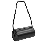 Mangloder Rouleau à Gazon de Jardin avec poignée en Acier Noir 42 L Fer et Acier pour nivellement, aération et Entretien de pelouse, idéal pour semis, Terre et Terrain