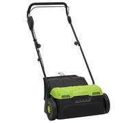 Mangloder Scarificateur électrique 2 en 1 pour pelouse Jardin Puissance 1500 W avec Sac de 30 L, réglages de Profondeur, Outil de déchaumage et ratissage pour Entretien Efficace