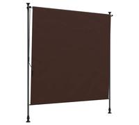 Mangloder Store Enrouleur extérieur Marron 100 x 270 cm en Polyester 180 g/m² avec revêtement PU, Hauteur réglable, Protection UV et pour terrasse, Jardin, Balcon, Patio