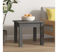 Mangloder Table Basse Gris en Bois Massif de pin 35x35x30 cm avec Plateau Robuste Design Simple pour Salon séjour intérieur extérieur, Meuble Console Bout canapé Fonctionnel Rangement