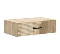 Mangloder Table d'appoint Murale en Bois d'ingénierie Chêne Sonoma 59 x 34,5 x 17 cm avec tiroir Rangement pour Salon Chambre Bureau entrée, Meuble Polyvalent de Stockage et Organisation