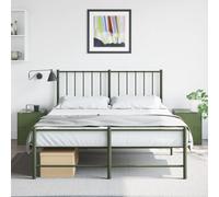 Mangloder Tables de Chevet Vert Olive en Acier laminé à Froid 34,5x39x44 cm 2 pièces avec Compartiment Porte poignée métal pour Chambre Salon Bureau Rangement Pratique