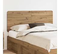 Mangloder Tête de lit chêne Artisanal Bois d'ingénierie 143x100 cm Cadre sommier Support Dossier pour Chambre Adulte Enfant décoration intérieure Durable