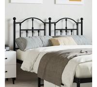Mangloder Tête de lit métal Noir 120 cm avec Pieds Robustes Support dosseret pour Chambre Adulte Design Moderne Durable et Stable Installation Facile