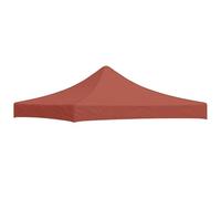 Mangloder Toit de tente de fête, rouge terre cuite, 3 x 3 m, 270 g par mètre carré, bâche de rechange pour tonnelle, bâche de rechange, housse de tente, imperméable, protection UV, protection solaire