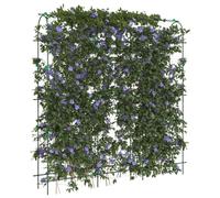 Mangloder Treillis de Jardin en U pour Plantes grimpantes 4 pièces Support Robuste en Acier avec Filet Vert pour Potager, Balcon, terrasse, pergola, Cage de palissage, idéal pour tomates, Roses