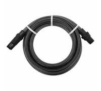 Mangloder Tuyau d'aspiration en PVC noir de 7 m avec raccords de 2,5 cm pour système d'eau domestique, filtre à eau, pompes de jardin, flexible et résistant à la flexion pour l'arrosage, l'arrosage