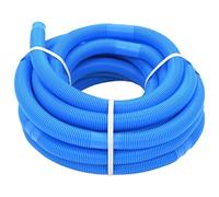 Mangloder Tuyau de piscine bleu 32 mm 15,4 m en LDPE, résistant aux UV et aux intempéries, divisible tous les 1,1 m, pour pompe à filtre, skimmer, aspirateur de sol, accessoires de nettoyage et