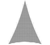 Mangloder Voile d'ombre Triangulaire 5 x 7 x 7 m HDPE avec Fixations INOX, Protection UV 90%, Toile perméable pour Jardin terrasse Balcon extérieur Piscine Plage