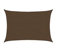 MANGO Filet D'Ombrage, Toile Protection Solaire, Voile d'ombrage, 160 g/m² Marron 3x4 m PEHD LV776