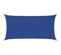 MANGO Filet D'Ombrage, Toile Protection Solaire, Voile d'ombrage, 160 g/m² rectangulaire bleu 3x6 m PEHD LV182