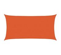 MANGO Filet D'Ombrage, Toile Protection Solaire, Voile d'ombrage, 160 g/m² rectangulaire orange 3x6 m PEHD LV836