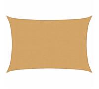 MANGO Filet D'Ombrage, Toile Protection Solaire, Voile d'ombrage, 160 g/m² rectangulaire sable 3x4 m PEHD LV629