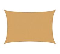 MANGO Filet D'Ombrage, Toile Protection Solaire, Voile d'ombrage, 160 g/m² rectangulaire sable 3x5 m PEHD LV838