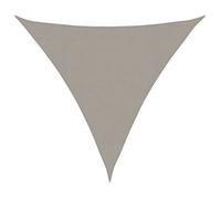 MANGO Filet D'Ombrage, Toile Protection Solaire, Voile d'ombrage, 160 g/m² triangulaire gris clair 4x4x4 m PEHD LV650