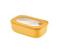 Guzzini - Kitchen Active Design, STORE&MORE BIO, Récipients hermétiques rectangulaire pour réfrigérateur/congélateur/four à micro-ondes - Jaune Mangue, 20 x12 x h7cm | 900 ml - 171001236