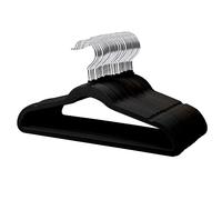 MangoKit Cintres en Velours pour Enfants (Lot de 32, 35 cm, Noir)