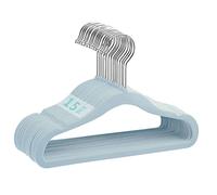 MangoKit Lot de 15 cintres pour Enfants en Velours Bleu, 28 cm