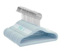 MangoKit Lot de 50 cintres pour Enfants en Velours Bleu, 28 cm