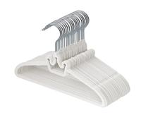 ManGotree 32 cm Cintres Antidérapants en Velours pour Bébé Lot de 20 Blanc