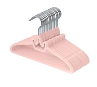 ManGotree 32 cm Cintres Antidérapants en Velours pour Bébé Lot de 20 Rose