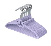 ManGotree 32 cm Cintres Antidérapants en Velours pour Bébé Lot de 20 Violet