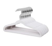 ManGotree 35 cm Cintres Ultra Fins en Velours pour Enfants Lot de 32 Blanc
