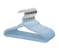 ManGotree 35 cm Cintres Ultra Fins en Velours pour Enfants Lot de 32 Bleu
