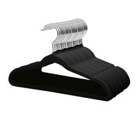 ManGotree 35 cm Cintres Ultra Fins en Velours pour Enfants Lot de 32 Noir