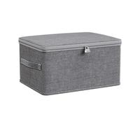 manhegari Boîte de Rangement Verrouillable | Coffre de Stockage avec Cadenas | Organisateur Pliable pour Vêtements, Couvertures, | Protection Poussière et Humidité pour Maison