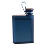 manhegari Bouteille D'eau Plate, Tasse Voyage Plate Et Portable, Bouteille D'eau Étanche Et De 400 Ml, Tasse De Voyage Pour Sports De Plein Air, École, Sport