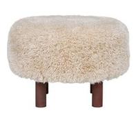 Mani - pouf - en fausse fourrure - Beige $cou G