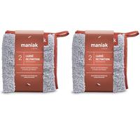 Maniak - Gant Microfibre Spécial Cuisine - Sèche Toutes Les Surfaces & Evite Les Traces pour Un résultat Impeccable ! Produit Durable, Gris (Lot de 2)