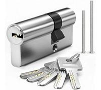 MANICAF Cylindre Serrure 35/50 mm, 85 mm, Anti-Perçage, 5 Clés en Laiton | cylindre de serrure double entrée avec protection anti-perçage des deux côtés, barillet porte d'entrée, longueur 85 mm