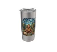 Manifestant pacifique non rémunéré Sarcastique Paix Politique Bigfoot Gobelet isotherme en acier inoxydable double paroi