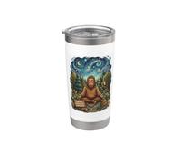 Manifestant pacifique non rémunéré Sarcastique Paix Politique Bigfoot Gobelet isotherme en acier inoxydable double paroi