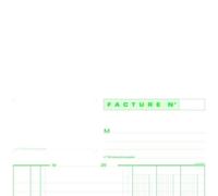 Exacompta Manifold FACTURES 29,7 x 21 cm – 50 feuillets autocopiants numérotés duplicata